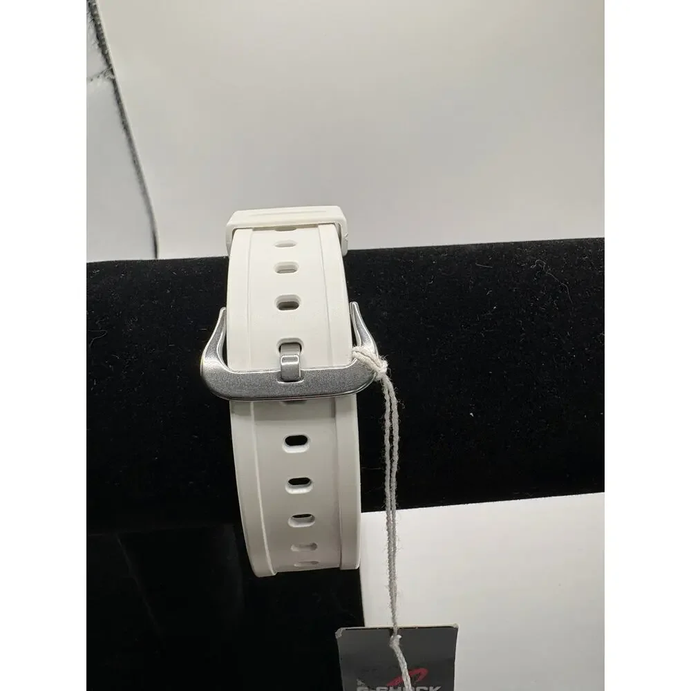 Casio G-Shock Dw5600Tl-7 White Resin Digital Watch Blue Mirror Face Nwt White